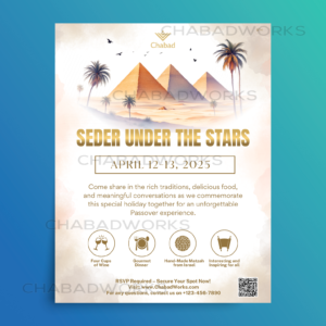 Seder Under the Stars: Ancient Egypt Journey Flyer
