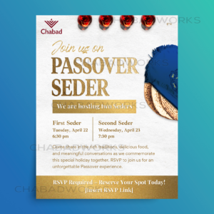 Premium Gold Passover Seder Event Flyer